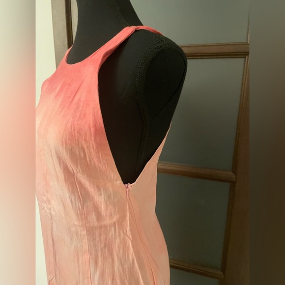 Zara Linen Blend Ombre Maxi Dress size Large - Picture 6 of 10